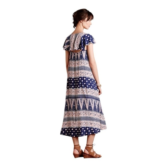 Maeve by Anthropologie Maeve Summertide Cape High-Low Swing Dress. Size X-Small. - Picture 3 of 16